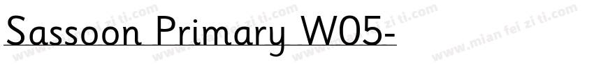Sassoon Primary W05字体转换